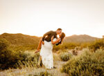 couple in a romantic dip after staying at one of the spas in peoria