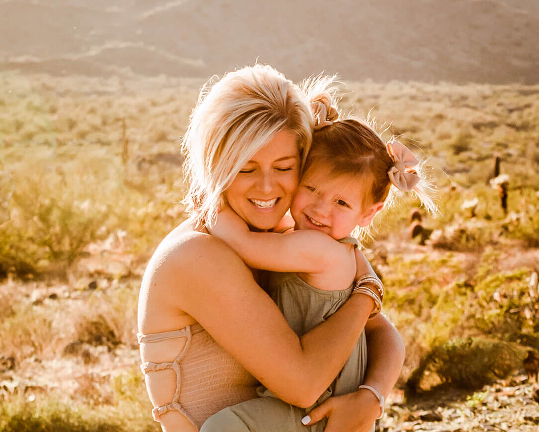 mom with her toddler who needs baby safe homes Phoenix
