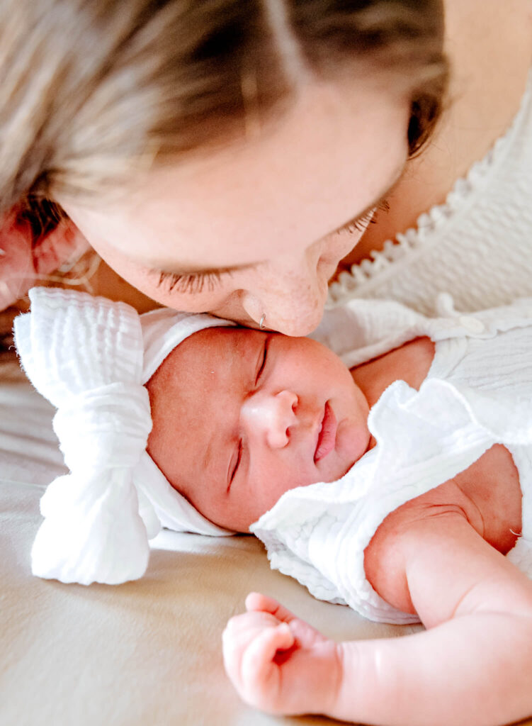 Arizona mother and baby ready for maternity keepsake casting