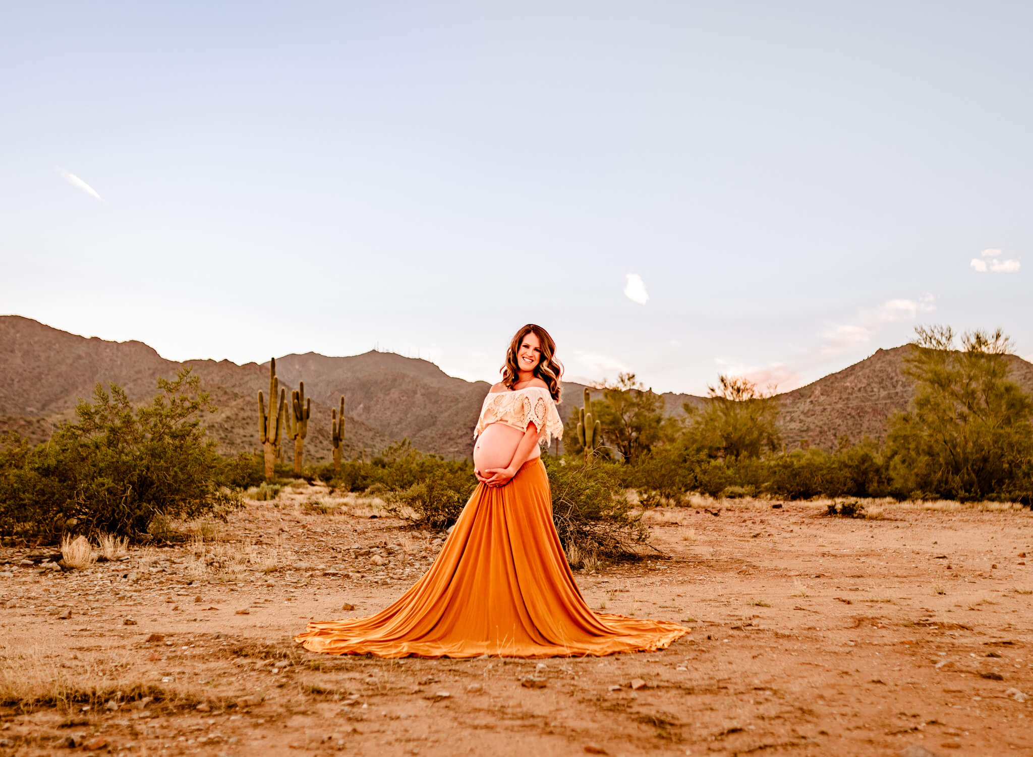 Mom-to-be near Maternity Keepsake in Phoenix