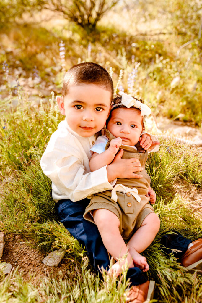 brother and sister who growing up in Phoenix with a cloth diaper service