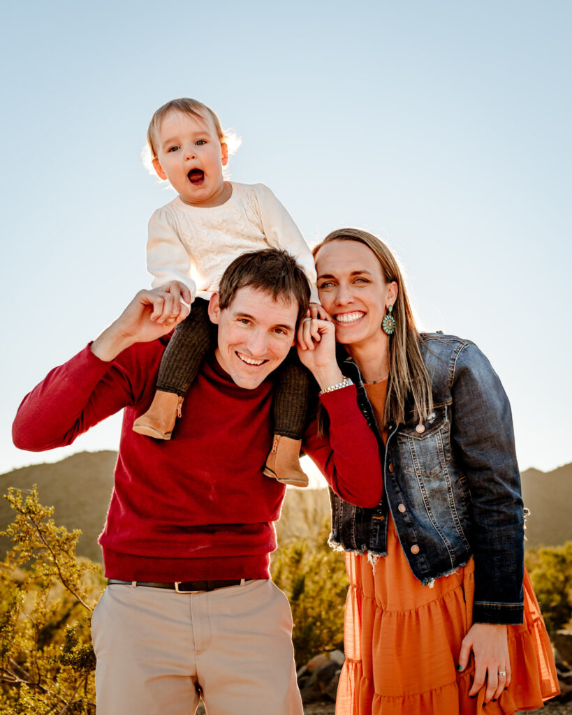 parents having fun with their child, arcadia toys