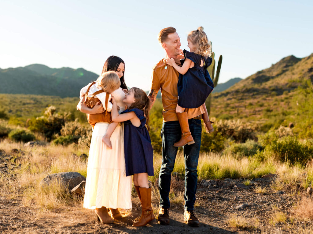 family looking for the best pumpkin patches in Phoenix to play