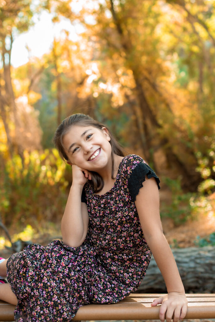 girl smiling at arizona fall festival in phoenix